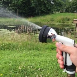 Gartenbrause Deluxe, Mit 4 Wasserstrahlformen, Weiß -Gartenpflege 13 449 2 58