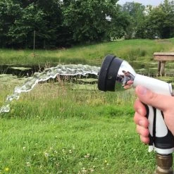 Gartenbrause Deluxe, Mit 4 Wasserstrahlformen, Weiß -Gartenpflege 13 449 3 58