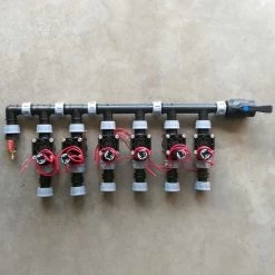 Wandventilverteiler, 6 Ventile, KS