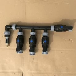 KS-Verteiler Mech., 3 Kugelhahn Einseitig