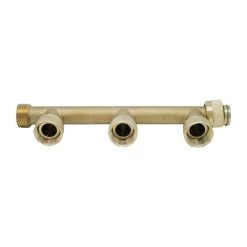 Messing Ventilverteiler 3-fach -Gartenpflege 3 46 2 55