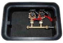 Expressbox Einseitig 2 Messing-Ventile