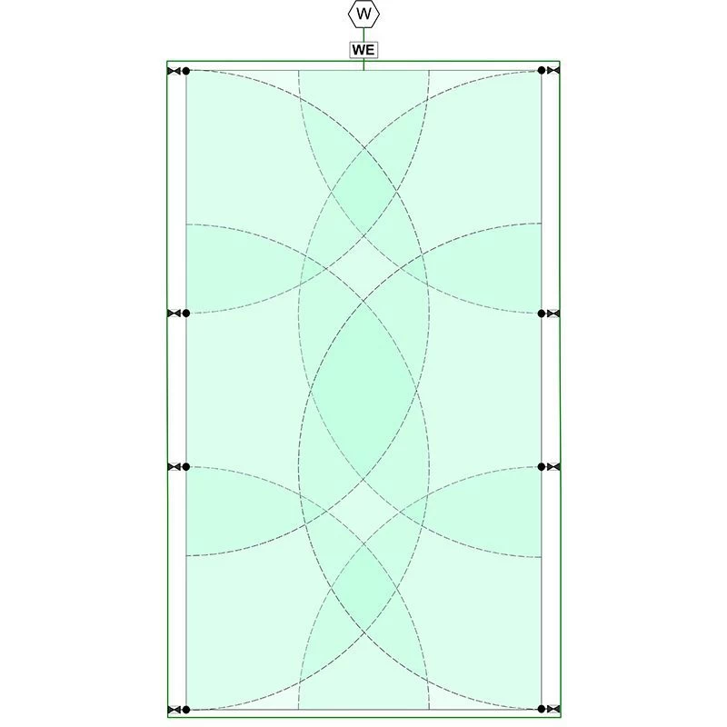 Reitplatz PREMIUM 45 X 25 M, 8 Regner, Mech. Einzelsteuerung 4 Reitplatz PREMIUM 45 X 25 M, 8 Regner, Mech. Einzelsteuerung – Bild 2