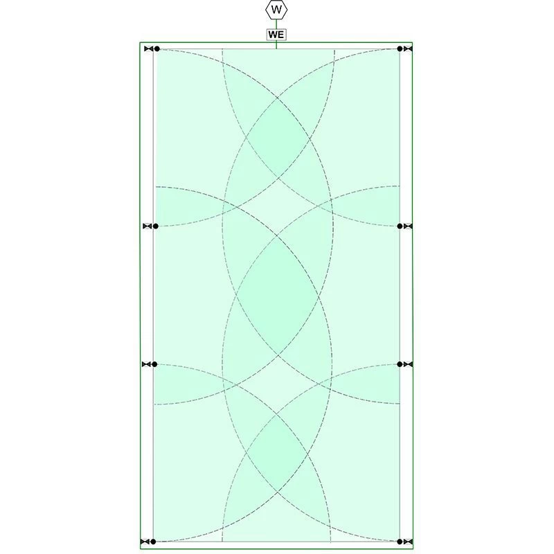 Reitplatz PREMIUM 50x25 M, 8 Regner, Mech. Einzelsteuerung 4 Reitplatz PREMIUM 50x25 M, 8 Regner, Mech. Einzelsteuerung – Bild 2