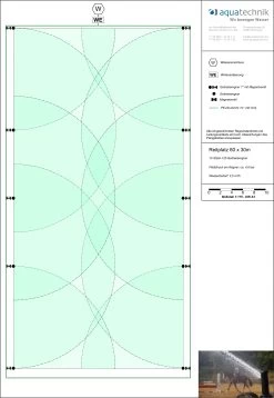 Reitplatz BASIC 60 X 30 M, 10 Regner, Elektr. Einzelsteuerung