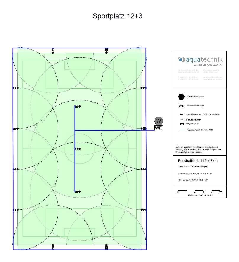 Sportplatzset, -70x 110m, 11,4m³, 15 Reg. 3 Sportplatzset, -70x 110m, 11,4m³, 15 Reg.